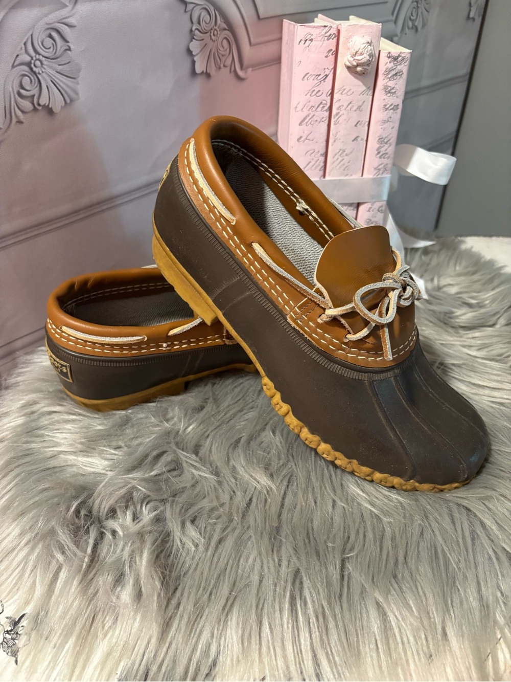 L.L. Bean Women’s Vintage Maine Hunting Bean Boots Rubber Mocs – Size 10